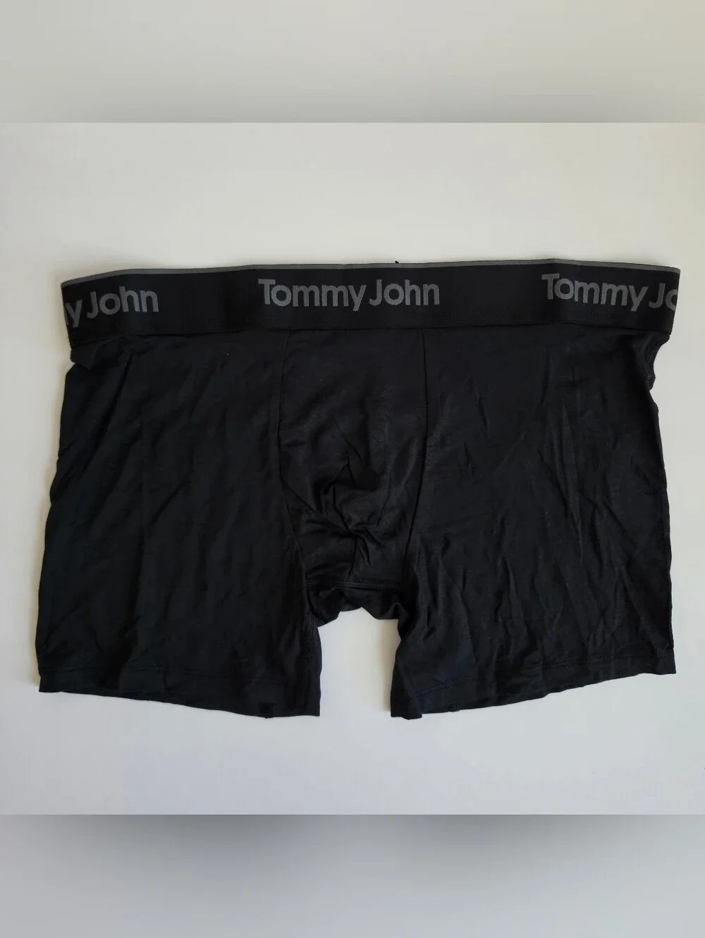 Men's Tommy John Boxer Briefs Underwear Black Size L